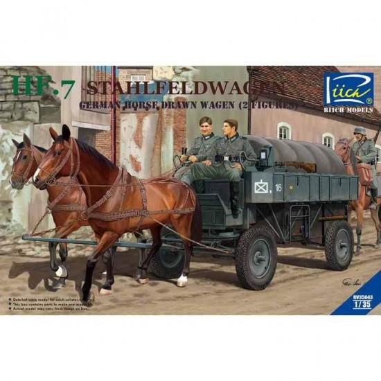 1/35 German HF.7 Steel Field Wagen Trailer with Resin Parts (Dual pack)