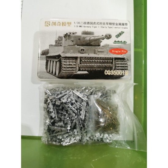 1/35 WWII German Tiger Early Production Metal Tracks w/Single Pins