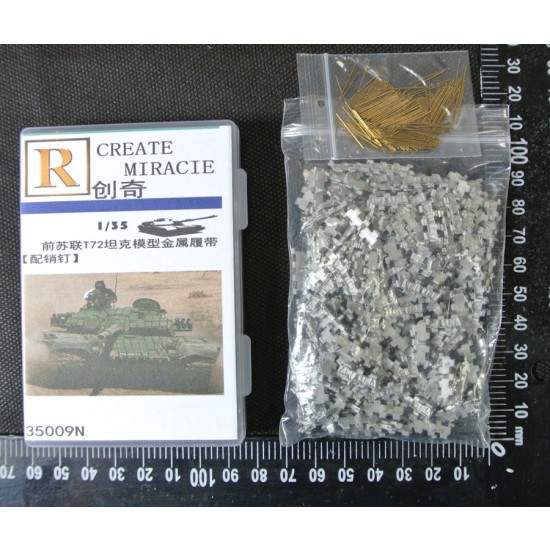 1/35 Soviet T-72 Tank Metal Track w/Pins