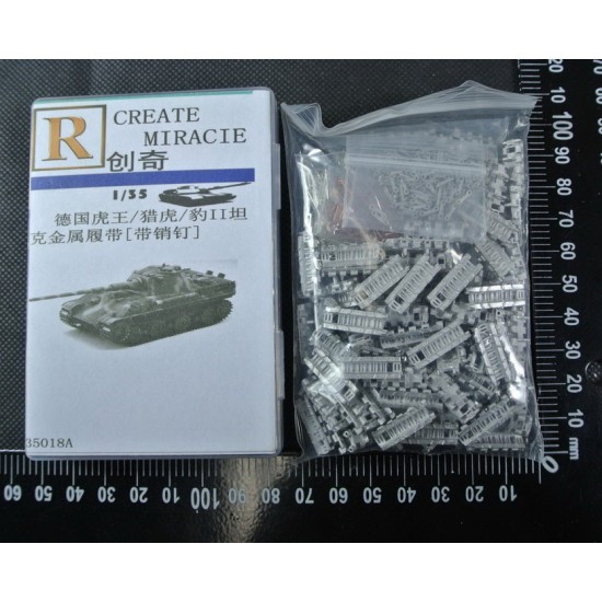 1/35 German Tiger II / Jagdtiger / Leopard 2 Metal Tracks w/Pins Vol.2