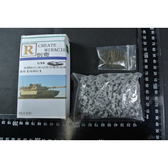 1/35 US M1A1/M1A2 Tank Metal Tracks w/Pins