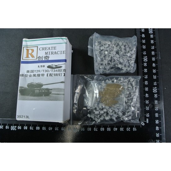 1/35 US T-29 / T-34 Tank Metal Tracks w/Pins