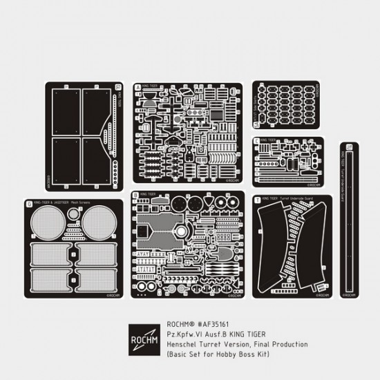 1/35 PzKpfw VI Ausf.B King Tiger Henschel Ver. Final Basic Detail Set for HobbyBoss kits
