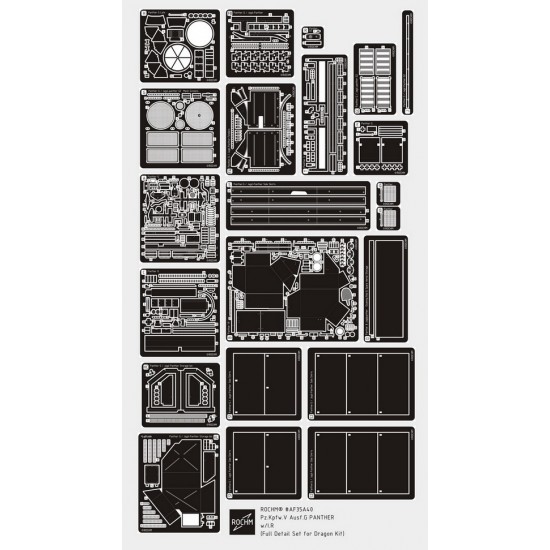 1/35 PzKpfw V Panther Ausf.G w/IR Super Detail Set for Dragon kits