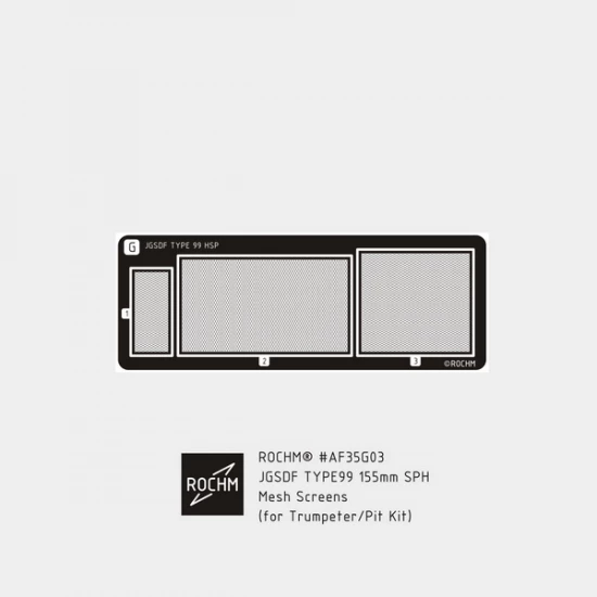 1/35 JGSDF Type 99 155mm SPH Mesh Screens for Trumpeter/Pit-Road kits