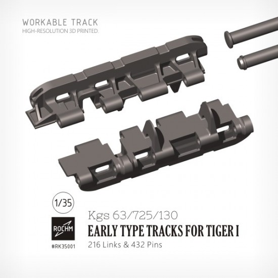 1/35 Tiger I Kgs 63/725/130 Early Type Workable Tracks