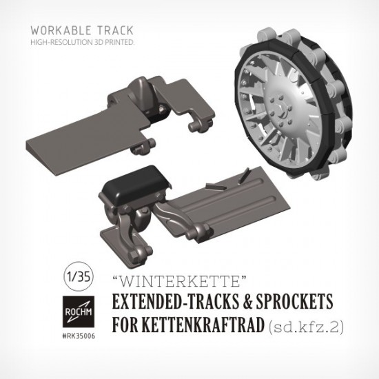 1/35 SdKfz.2 Kettenkraftrad Extended-Tracks & Sprockets