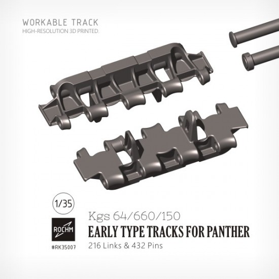 1/35 Panther Kgs 64/660/150 Early Type Workable Tracks