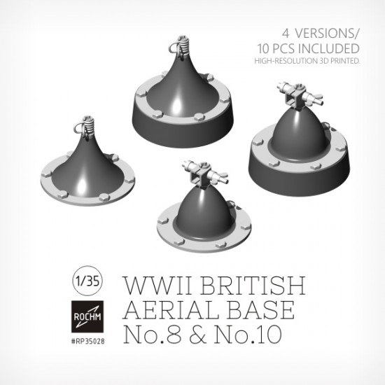 1/35 WWII British Aerial Base No.8 & No.10 (4 Versions/8pcs)