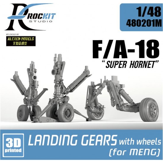 1/48 F/A-18 Super Hornet Landing Gear for Meng kits