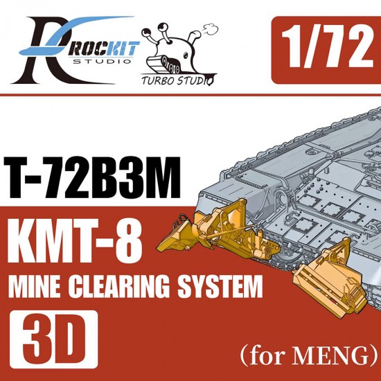 1/72 T-72B3M KMT-8 Mine Clearing System sets for Meng kits