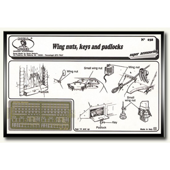 1/35 Wing Nuts Keys and Padlocks