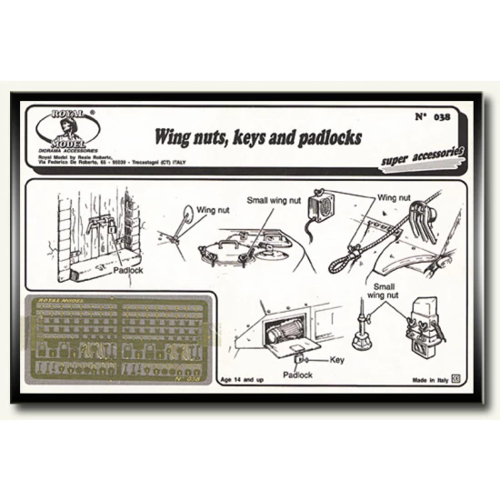 1/35 Wing Nuts Keys and Padlocks