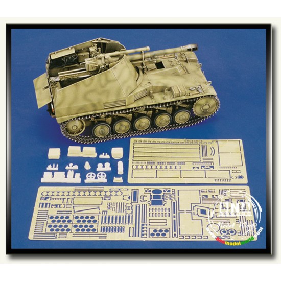 1/35 LeFH 18/2 Auf GW II (SdKfz.124) Wespe Detail-up Set Vol.1 for Tamiya kit