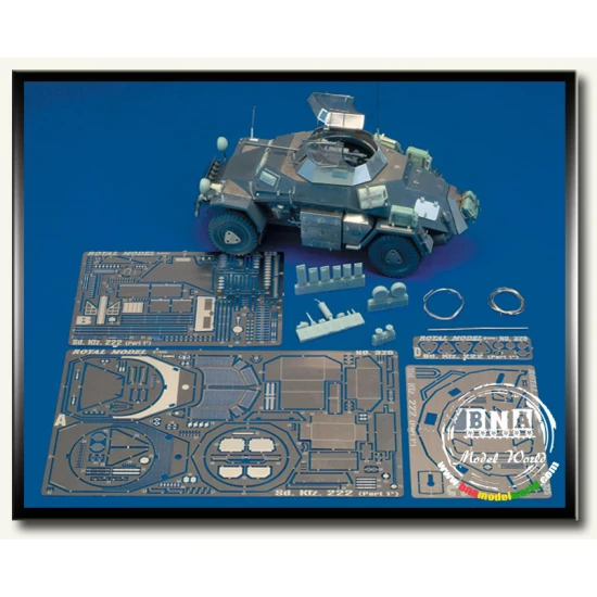 1/35 German Armoured Car SdKfz.222 Detail-up Set Vol.1 for Tamiya kit #35051