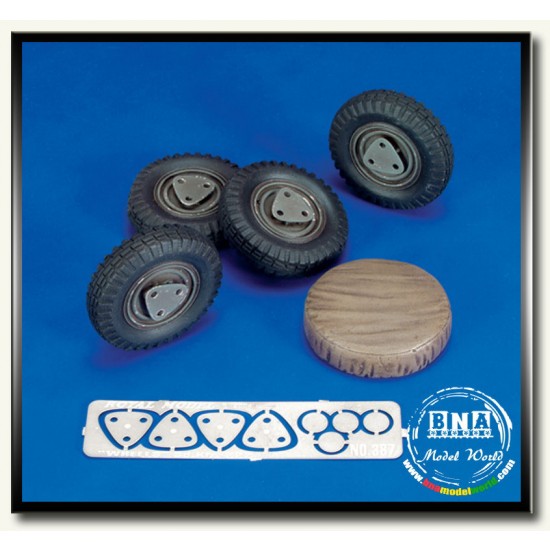 1/35 SdKfz.222 Leichter Panzerspahwagen Wheels for Tamiya kit