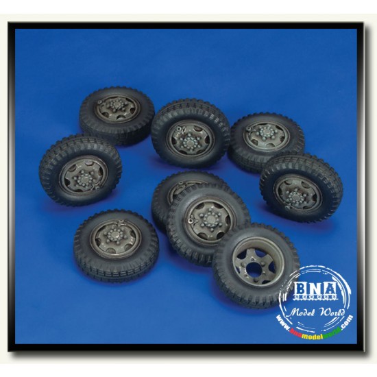 1/35 Schwerer Panzerspahwagen 8-Rad SdKfz.232 Wheels for Tamiya kit