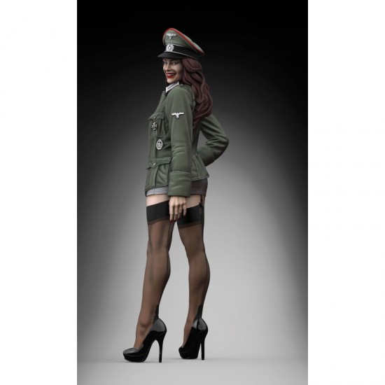 75mm Scale WWII German Officer Girl (3D print)