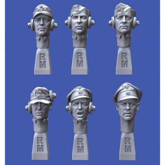 1/35 WWII German Tanker Heads Vol.1