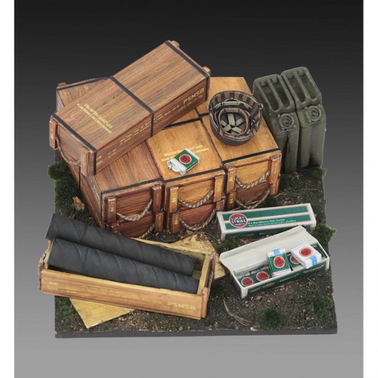 1/35 Base with 105 mm Ammo with Cases