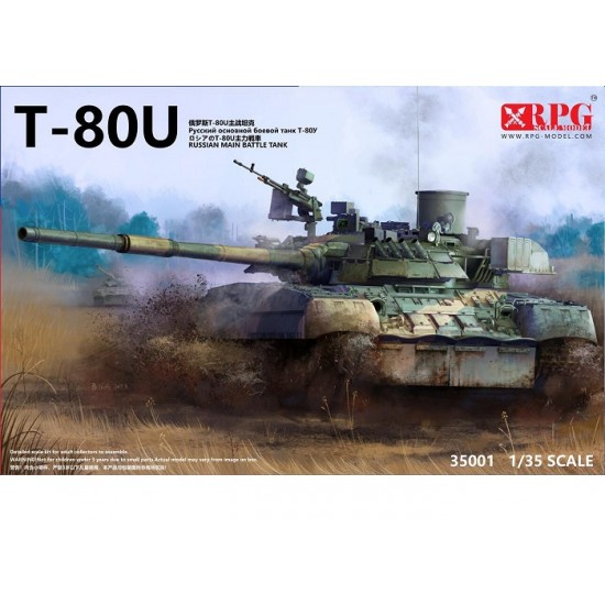 1/35 Soviet/Russian T-80U Main Battle Tank (MBT)