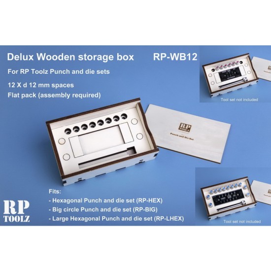 Wooden Storage Box for Punch & Die (16x dia.10mm) set