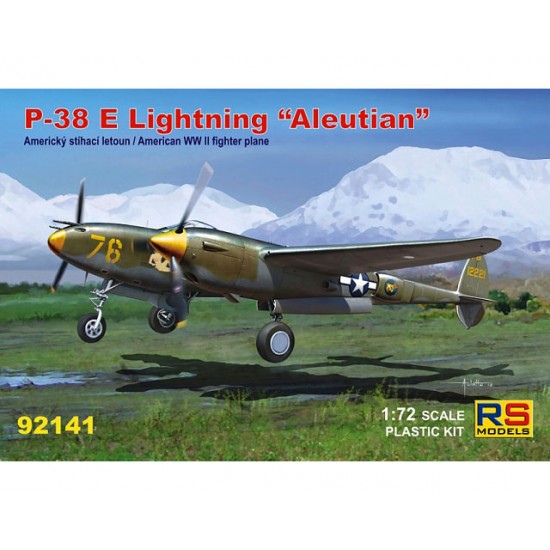 1/72 US P-38 E Lightning Aleutian