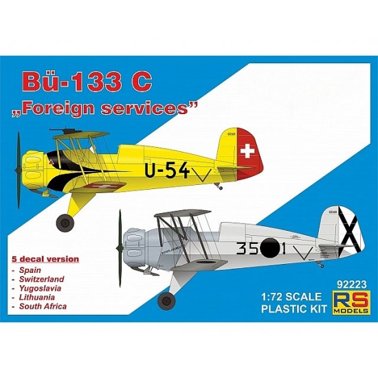 1/72 Spanish/Switz/Yugo/Lithu/South AF Bucker 133 C "Foreign Services"