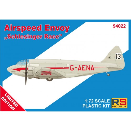 1/72 British Airspeed Envoy Schlesinger Race RS Models 94022