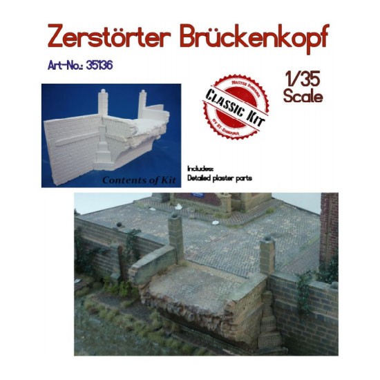 1/35 Large Stone Arch Bridge "Destroyed Bridgehead"