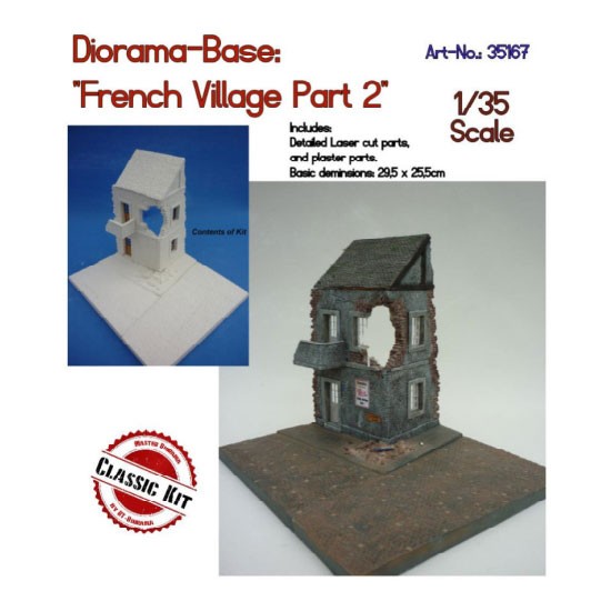 1/35 Diorama-Base: French Village Part 2