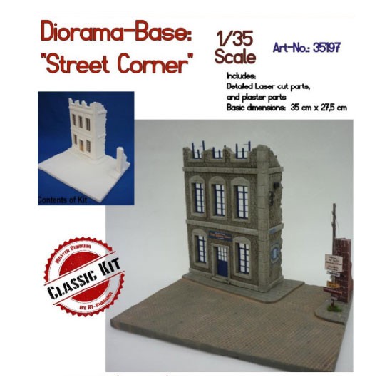 1/35 Diorama-Base: Street Corner