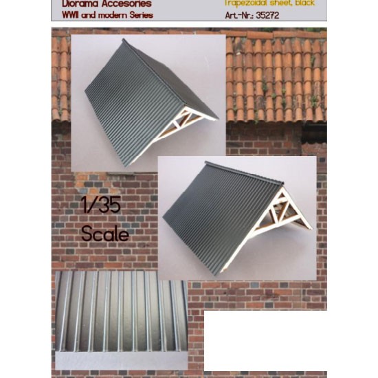 1/35 Dach: Trapezoidal Roof Set