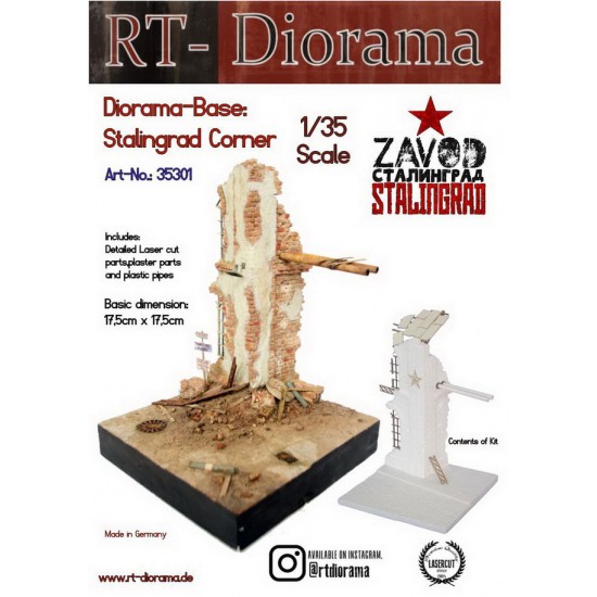 1/35 Diorama-Base: Stalingrad Corner
