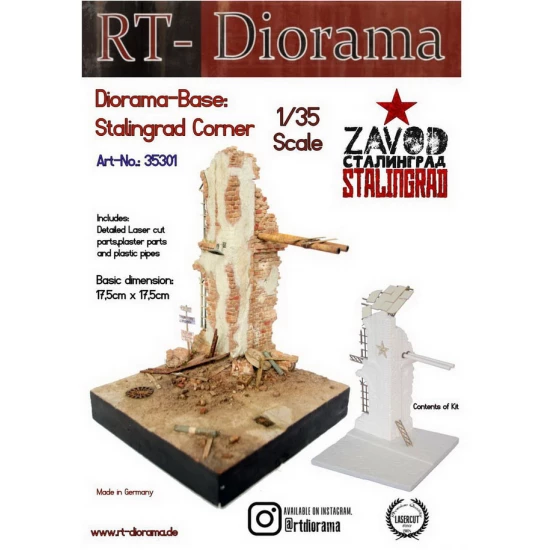 1/35 Diorama-Base: Stalingrad Corner