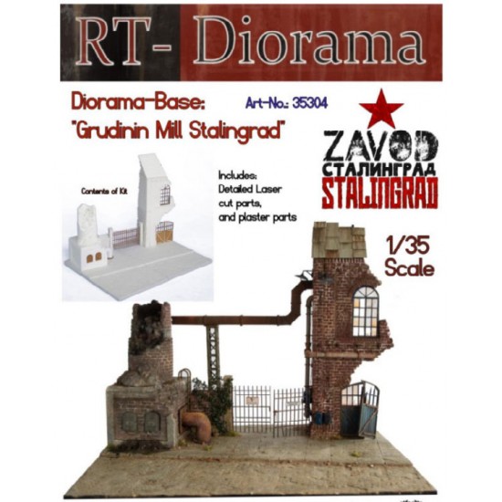 1/35 Diorama-Base: "Grudinin Mill Stalingrad"