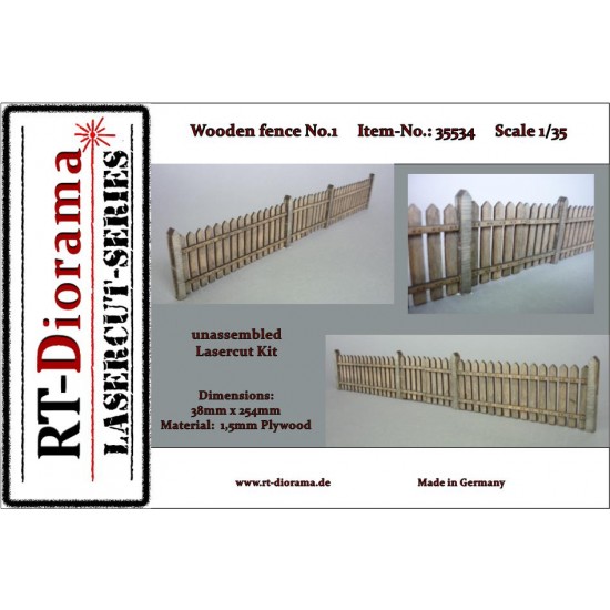 1/35 Wooden Fence No.1