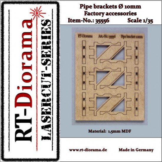 1/35 Pipe Bracket (dia. 10mm) Factory Accessories