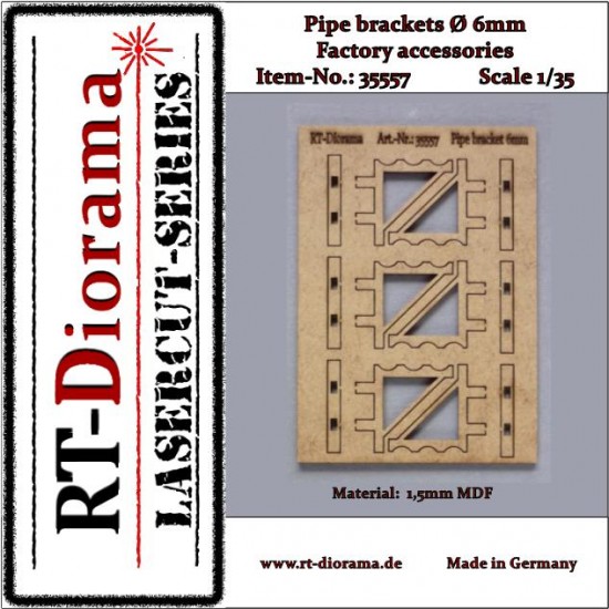 1/35 Pipe Bracket (dia. 10mm) Factory Accessories