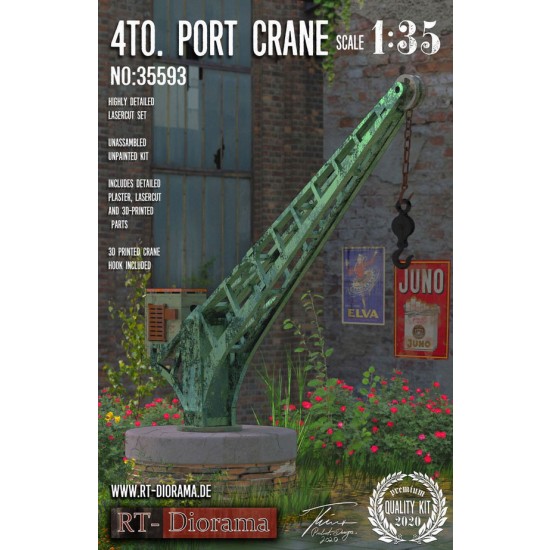 1/35 4t. Port Crane with Round Base