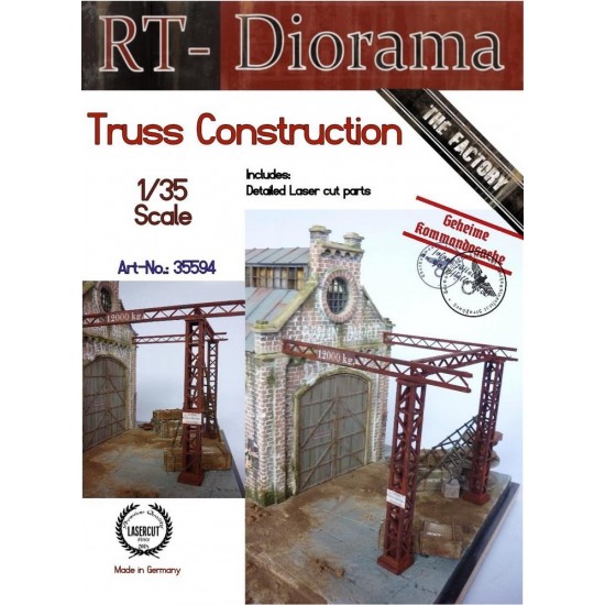 1/35 WWII Factory Truss Construction