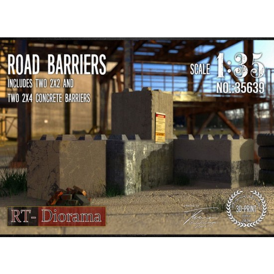 1/35 Road Barriers (2x2 & 2x4)