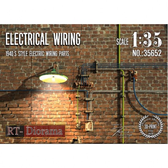1/35 3D Resin Print: Electrical Wiring Set