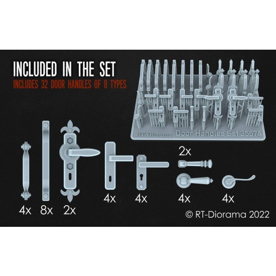 1/35 Door Handles Set