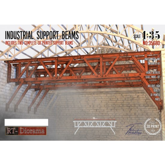 1/35 WWII Factory Industrial Support Beams