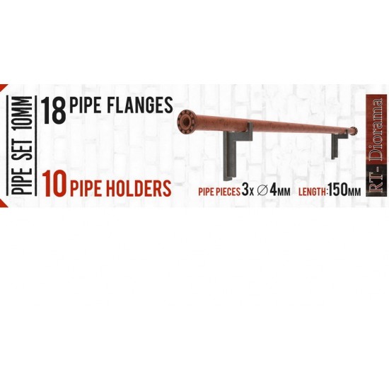 1/35 WWII Factory Pipe Set 4mm