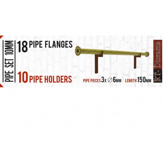 1/35 WWII Factory Pipe Set 6mm
