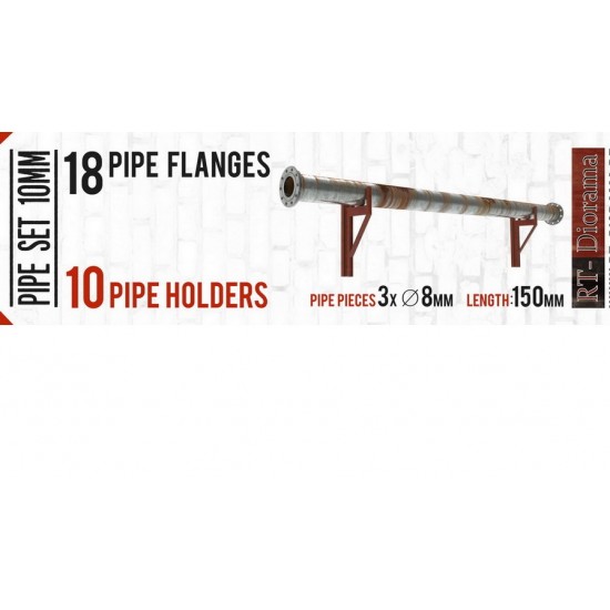 1/35 WWII Factory Pipe Set 8mm