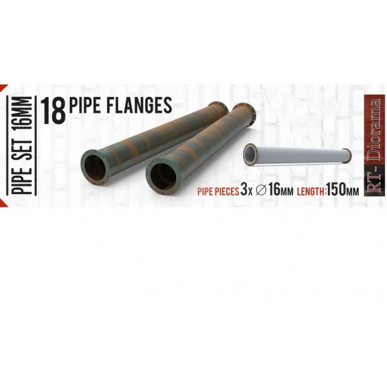 1/35 WWII Factory Pipe Set 16mm