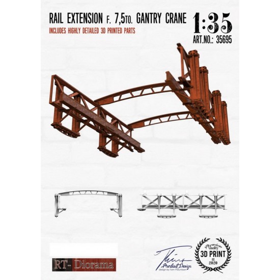 1/35 WWII Factory Rail Extension f. 7.5to. Gantry Crane